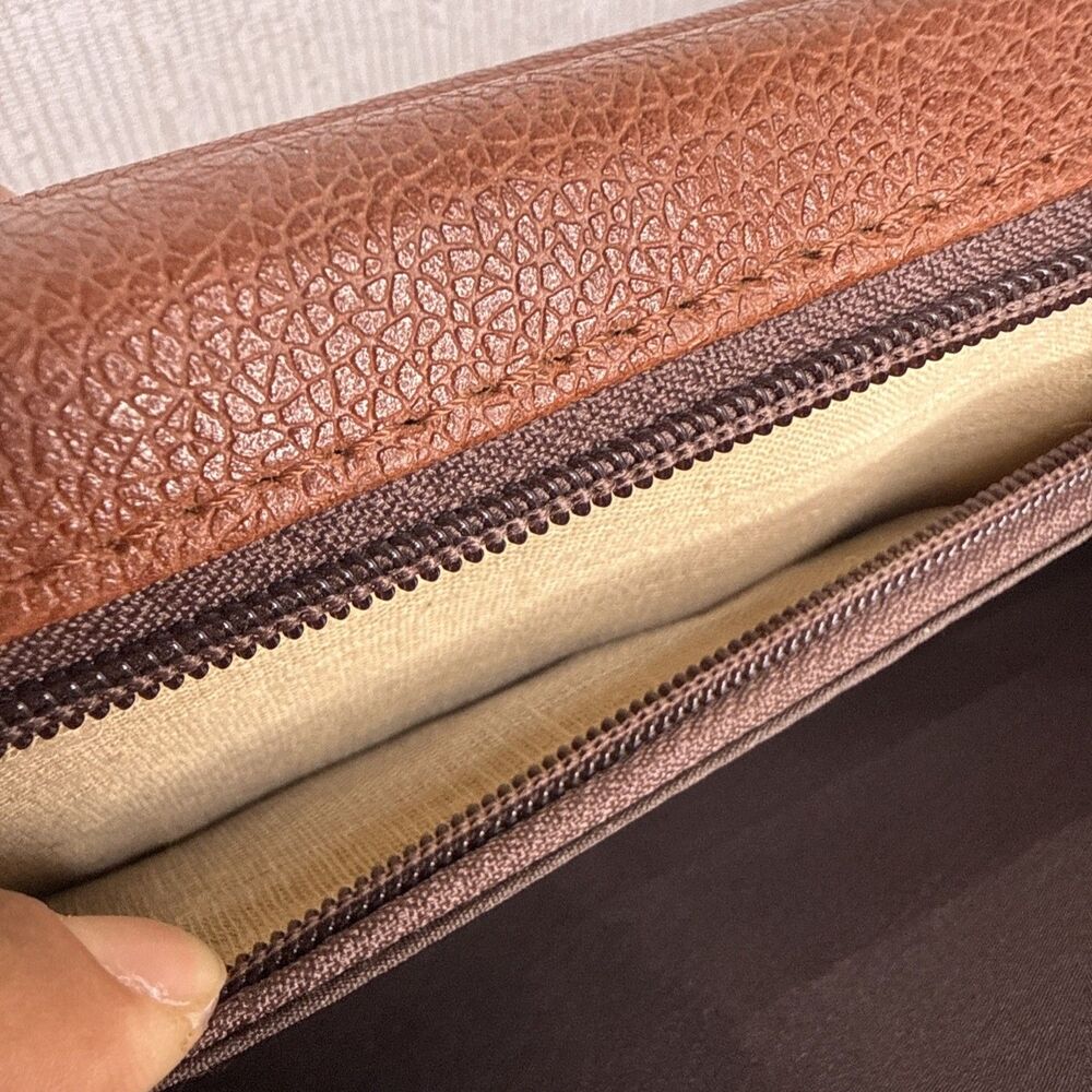 Vintage Raymond Brown Attache Briefcase Portfolio Satchel Office Bag EUC - Picture 14 of 16